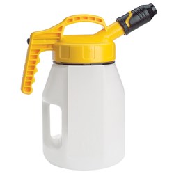 OILSAFE 5L Oil Jug w/ Yellow Stumpy Spout